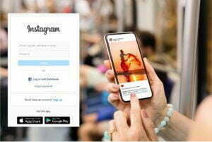 Instagram login